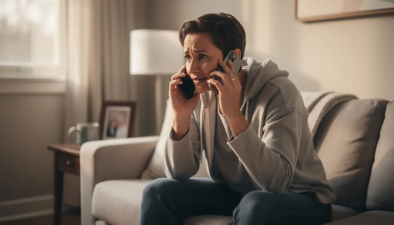The image depicts a person reaching out to a phone, symbolizing support and connection during their recovery journey. This moment reflects the importance of seeking help through addiction treatment services, such as drug and alcohol rehab, to foster a supportive environment for those struggling with substance use disorders.