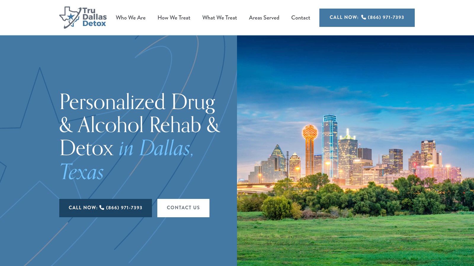 Screenshot from https://dallasdetox.com