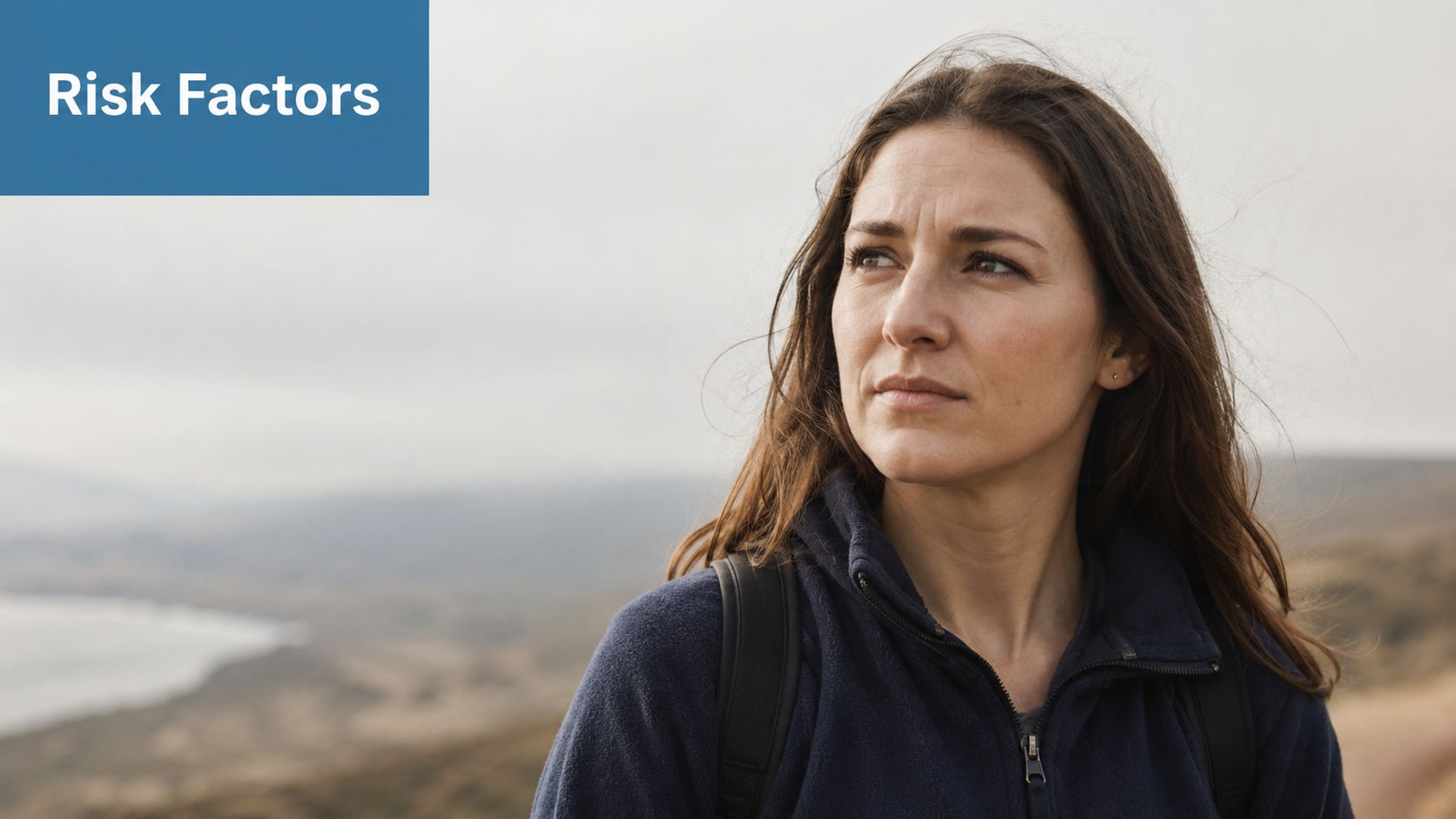 A concerned woman standing outdoors looking away, representing potential health risks and medication concerns.